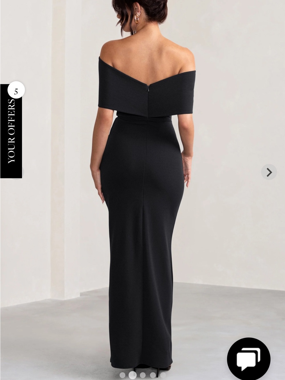 Club London Eva Black Dress - Picture 2 of 3
